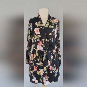 Forever21 Silk Kimono Style Dress with belt tie